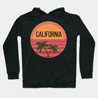 California Cute Design Ideas Pattern Sunset Palms Hoodie